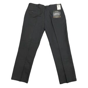 Louis Raphael Men's Slim Fit Comfort Stretch Fabric Black Dress Pants 42 X 30